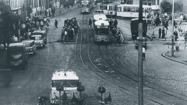 Der Anger in Erfurt in den 70er Jahren. Der Anger in Erfurt in den 70er Jahren.